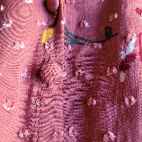 Caslon Womens Floral Clip Dot blouse NWT , Sz XXL - Picture 6 of 9